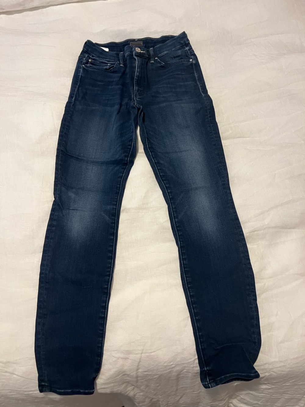 MOTHER The Looker Dark Blue Skinny Jeans, Size 27 - Picture 6 of 6
